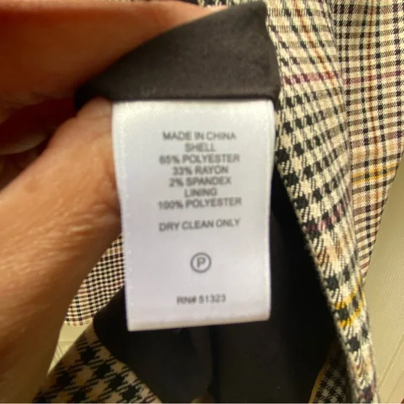 1. STATE | Long Plaid Blazer Coat Size Medium - Picture 7 of 13